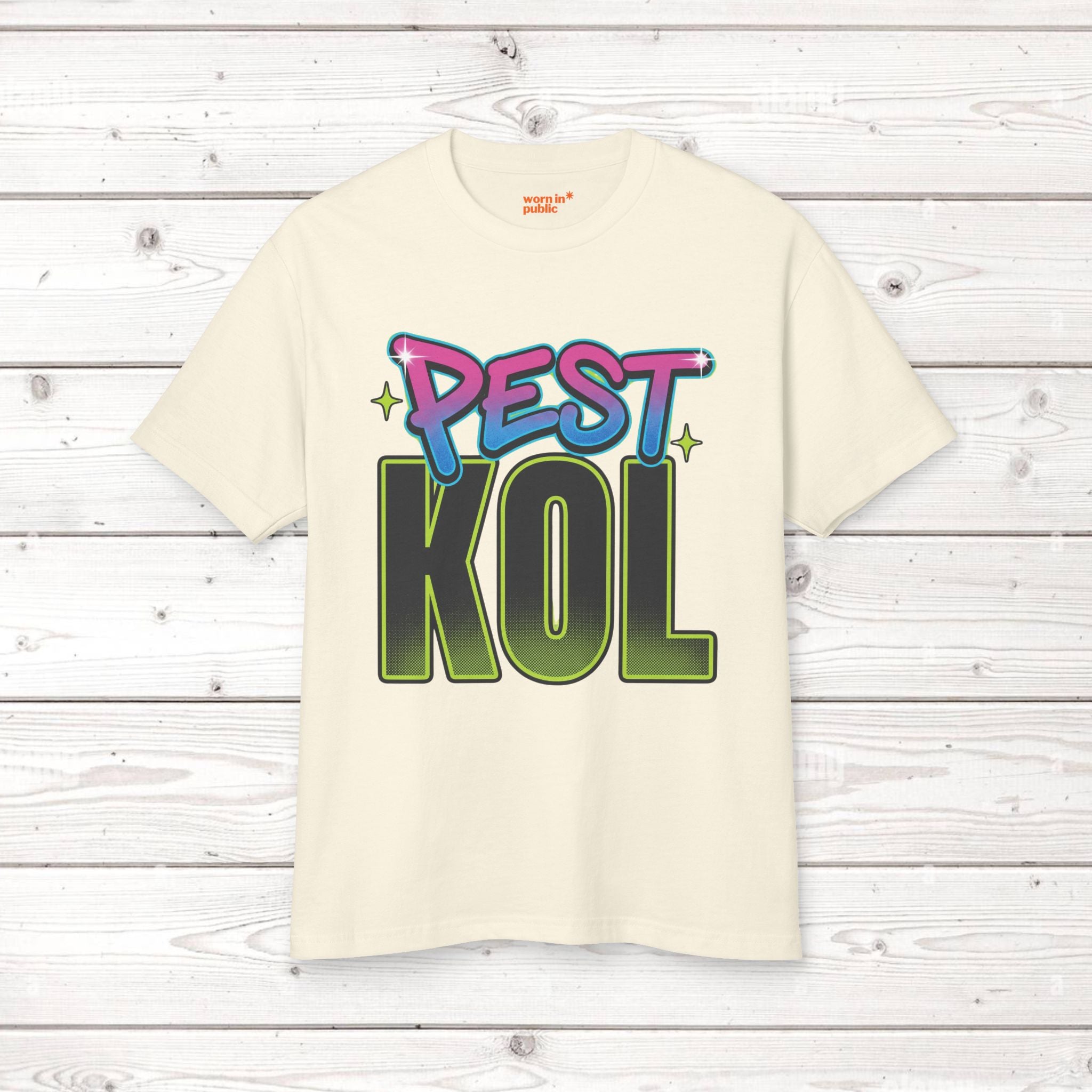 Pest Kol | Retro Unisex Streetwear Graphic Tee with Bold Lettering