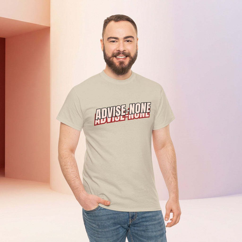 Advise None | Retro Slanted Unisex Graphic Tee