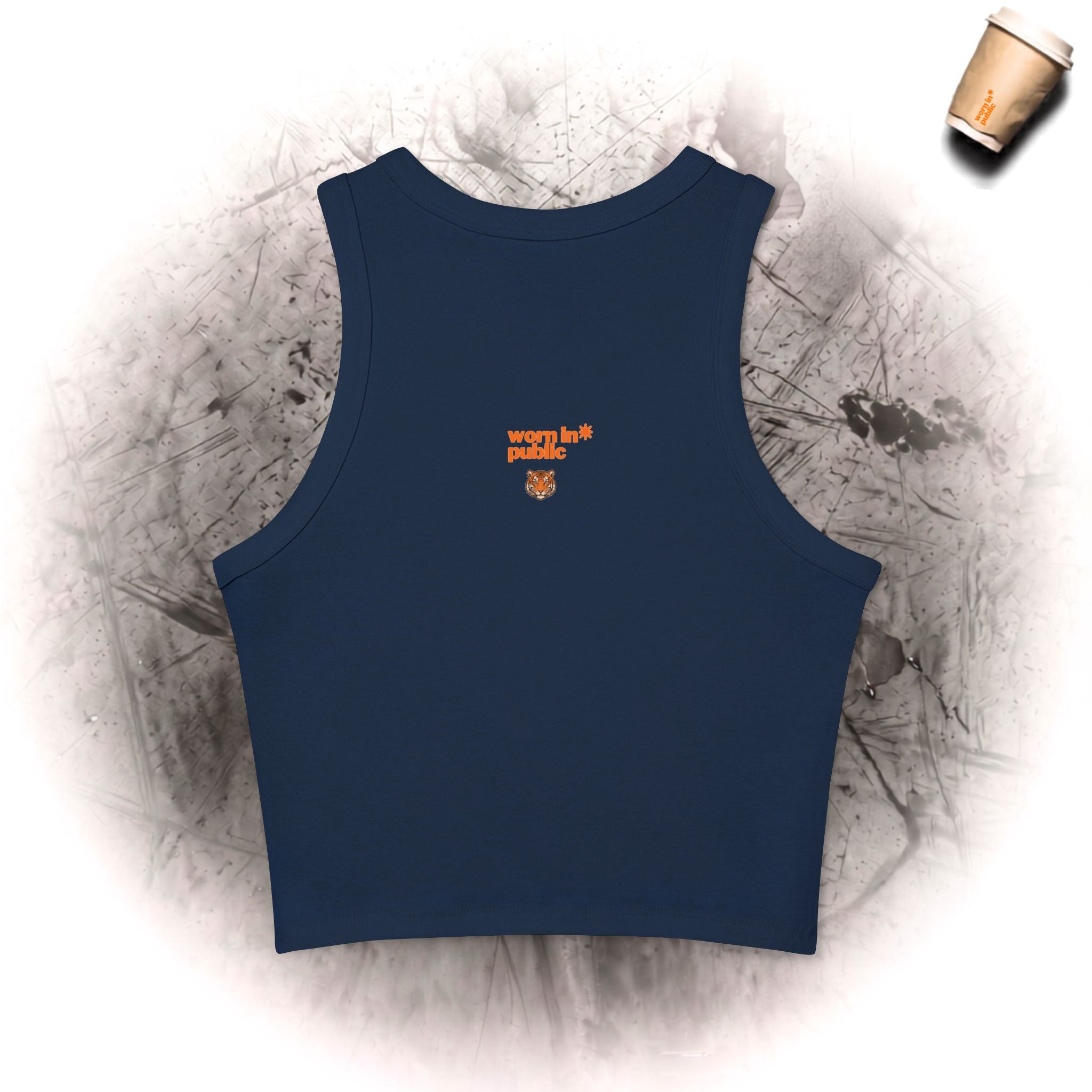 Kätzchen oder Tiger Tanktop | Süße Pastellkatze Grafik mit Retro-Schriftzug