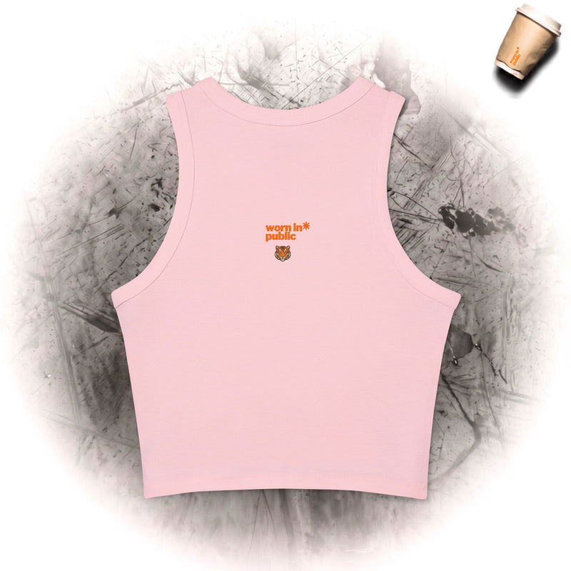Kitten or Tiger Tank Top | Cute Pastel Cat Graphic with Retro Letters